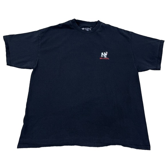 Vintage Big Dogs Shirt Men XL Black Y2K Motorcycle Biker Chopper Iron Cross Tee - Picture 2 of 14